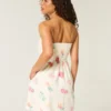 Minikleid aus Leinenmischung