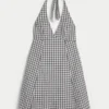 Minikleid mit offenem Rücken und Neckholder