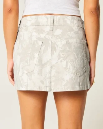 Minirock aus Twill-Camo