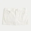 Minirock mit niedriger Taille aus glänzendem Butterfly-Twill