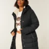Mit Kunstfell gefütterter Puffer-Parka