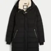 Mit Kunstfell gefütterter Puffer-Parka