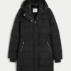 Mit Kunstfell gefütterter Puffer-Parka