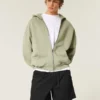 Mittellange Twill-Shorts zum Hineinschlüpfen