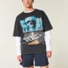Mittellange Twill-Shorts zum Hineinschlüpfen