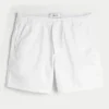 Mittellange Twill-Shorts zum Hineinschlüpfen