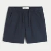 Mittellange Twill-Shorts zum Hineinschlüpfen