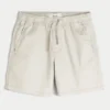 Mittellange Twill-Shorts zum Hineinschlüpfen
