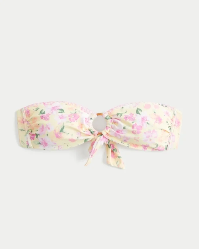 O-Ring-Bandeau-Bikini-Oberteil