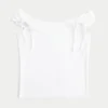 Off-Shoulder-Top mit gebundenen Ärmeln