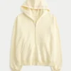 Oversized-Hoodie mit Sternfisch-Grafik und Reißverschluss