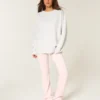 Oversized-Sweatshirt mit Schleife auf dem Rücken „Class of ’26”