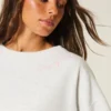 Oversized-Sweatshirt mit Schleife auf dem Rücken „Class of ’26”