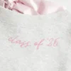 Oversized-Sweatshirt mit Schleife auf dem Rücken „Class of ’26”