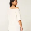 Oversized-T-Shirt mit Schulterausschnitt und Stranger Things-Motiv