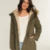 Parka mit Kunstfellfutter