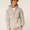 Pufferjacke mit Kapuze