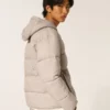 Pufferjacke mit Kapuze