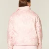 Pufferjacke mit Reißverschlussmuster