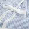 Pullover mit Zopfmuster und Schleifenärmeln