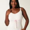 Pullover-Tanktop mit Bindeband vorne