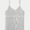Pullover-Tanktop mit Bindeband vorne