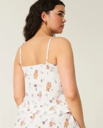 Rüschen-Seersucker-Schlaf-Tanktop