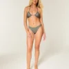 Schimmerndes Multi-Way-Triangel-Bikini-Oberteil