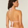 Schimmerndes Multi-Way-Triangel-Bikini-Oberteil