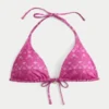 Schimmerndes Multi-Way-Triangel-Bikini-Oberteil