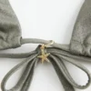 Schimmerndes Multi-Way-Triangel-Bikini-Oberteil