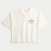 Schweres, baggy, kurzes Los Angeles Graphic Football T-Shirt