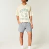 Seersucker-Shorts mit mittlerer Beinlänge zum Hineinschlüpfen