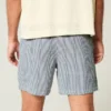 Seersucker-Shorts mit mittlerer Beinlänge zum Hineinschlüpfen