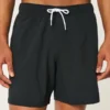 Seersucker-Volley-Badehose, mittellang