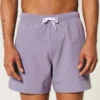 Seersucker-Volley-Badehose, mittellang