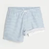 Seersucker-Volley-Badehose, mittellang