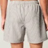 Seersucker-Volley-Badehose, mittellang