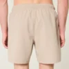 Seersucker-Volley-Badehose, mittellang