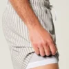 Seersucker-Volley-Badehose, mittellang