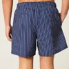 Seersucker-Volley-Badehose, mittellang