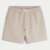 Seersucker-Volley-Badehose, mittellang