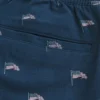 Shorts aus Leinenmischung mit Muster, Länge über dem Knie