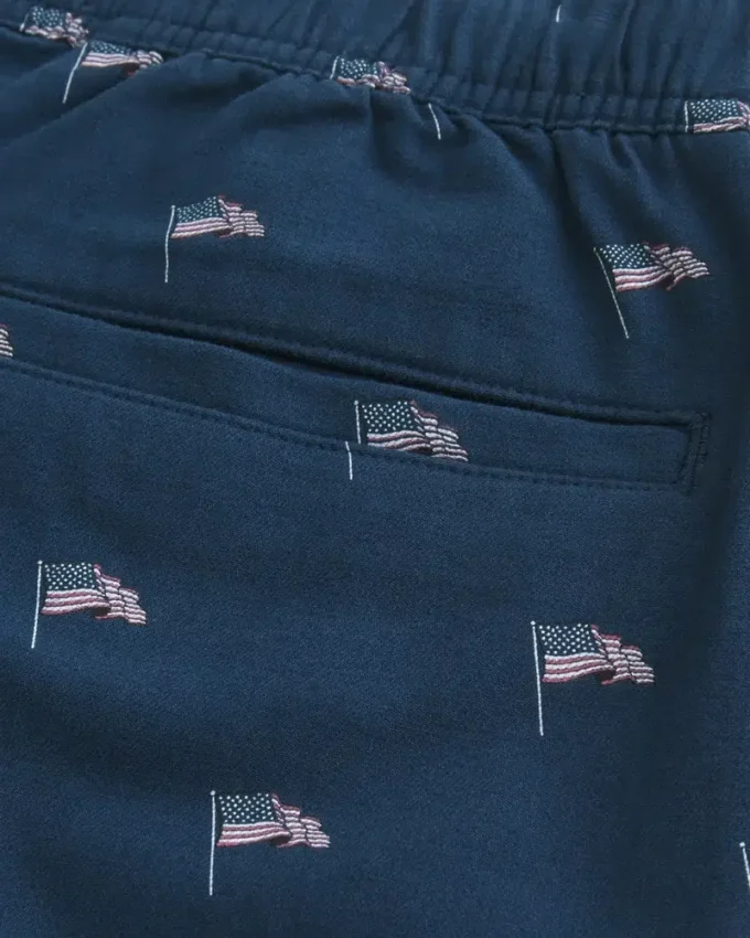Shorts aus Leinenmischung mit Muster, Länge über dem Knie