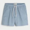 Shorts aus Leinenmischung, mittellang, zum Hineinschlüpfen