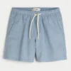 Shorts aus Leinenmischung, mittellang, zum Hineinschlüpfen