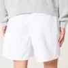 Shorts aus Leinenmischung, mittellang, zum Hineinschlüpfen