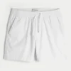 Shorts aus Leinenmischung, mittellang, zum Hineinschlüpfen