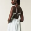 Skort-Kleid aus Leinenmischung mit offenem Rücken