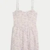 Skort-Kleid aus Leinenmischung mit offenem Rücken